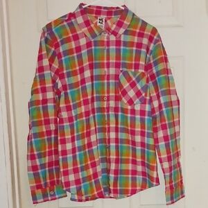 Colorful Plaid Womens Shirt